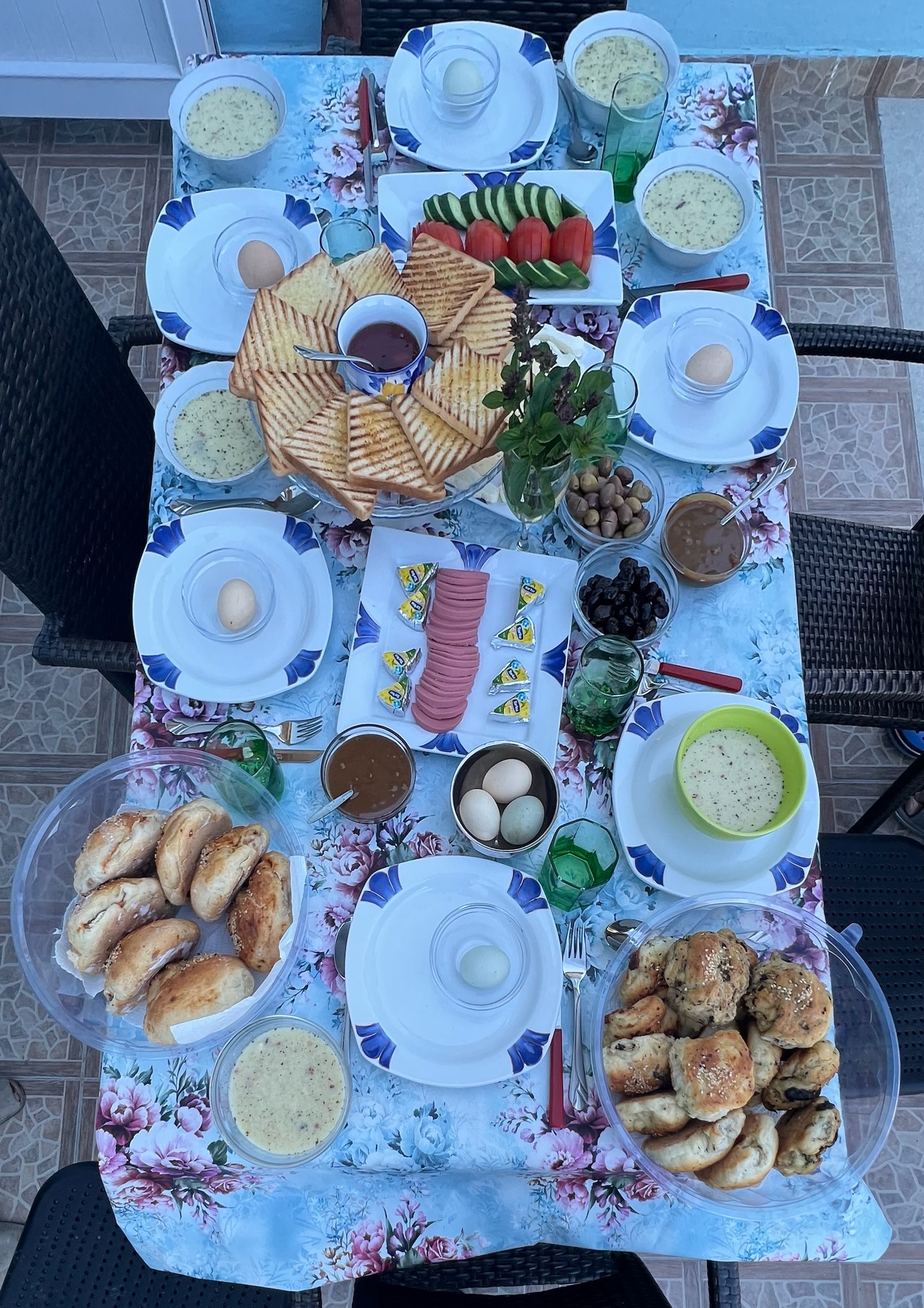 Breakfast table